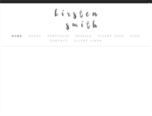 Tablet Screenshot of kirstensmithphotography.com
